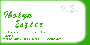ibolya eszter business card